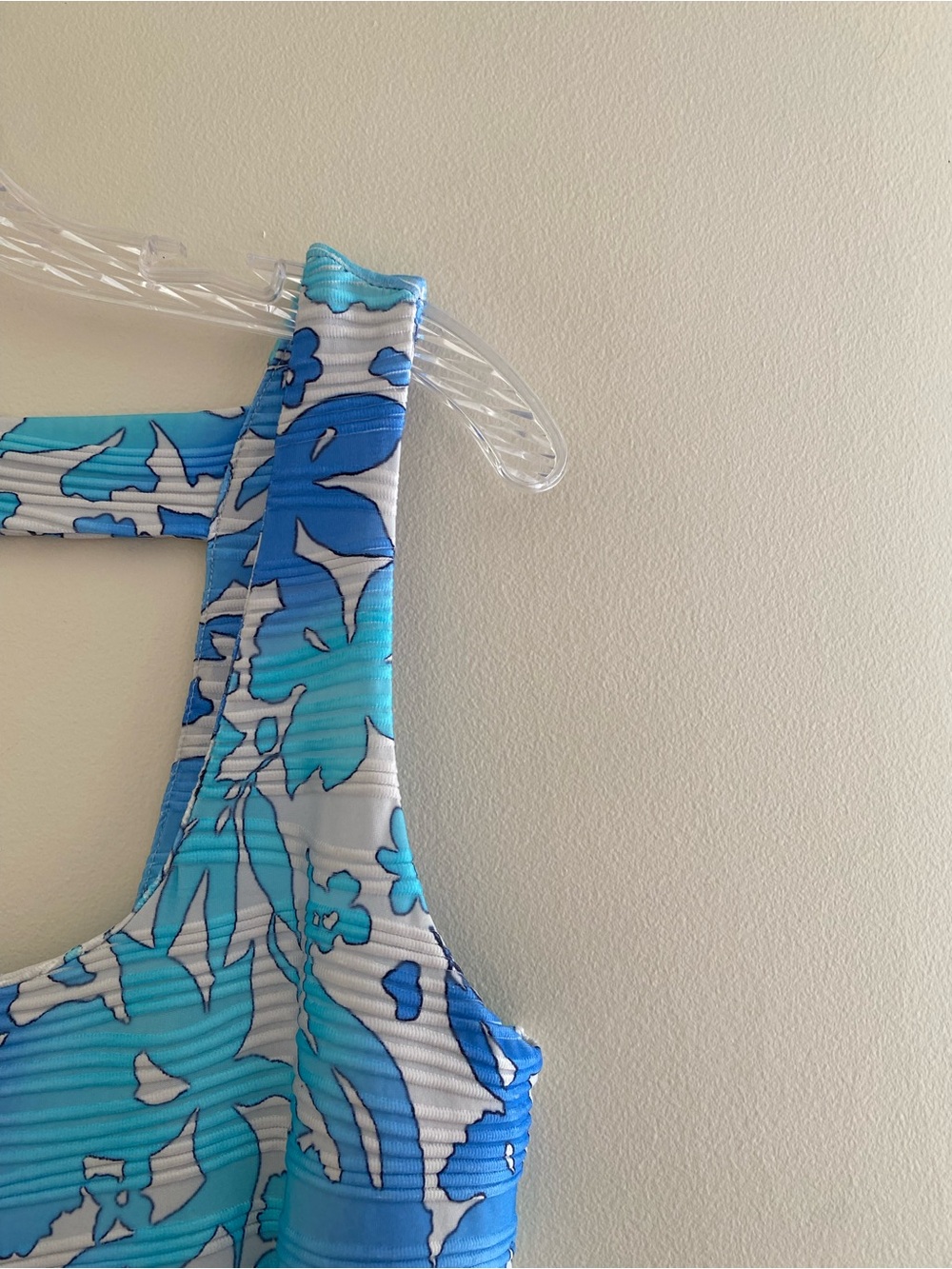 Blue and White Bandage Dress